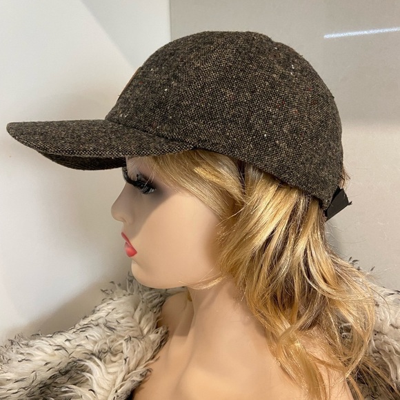 Timberland Tweed Adjustable Gray Baseball Hat Cap Patch Logo - Picture 2 of 10